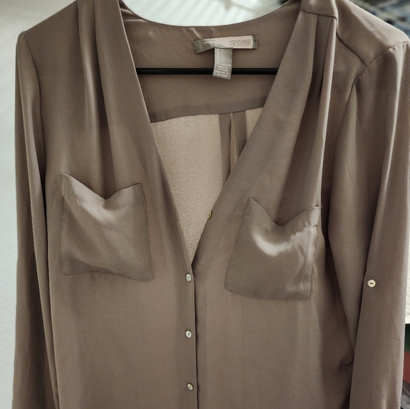 Women's Tan blouse-Small - Picture 1 of 3